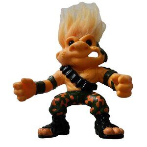 Battle Trolls Sergeant Troll Military Soldier 5" Hasbro 1992 Troll doll RARE